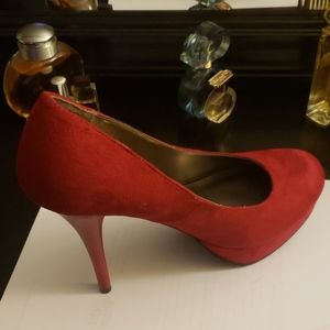 Red Suede Heels